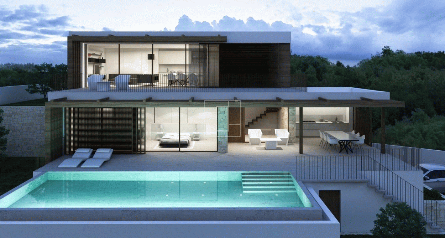 Villa under construction in Benissa Costa  with sea views