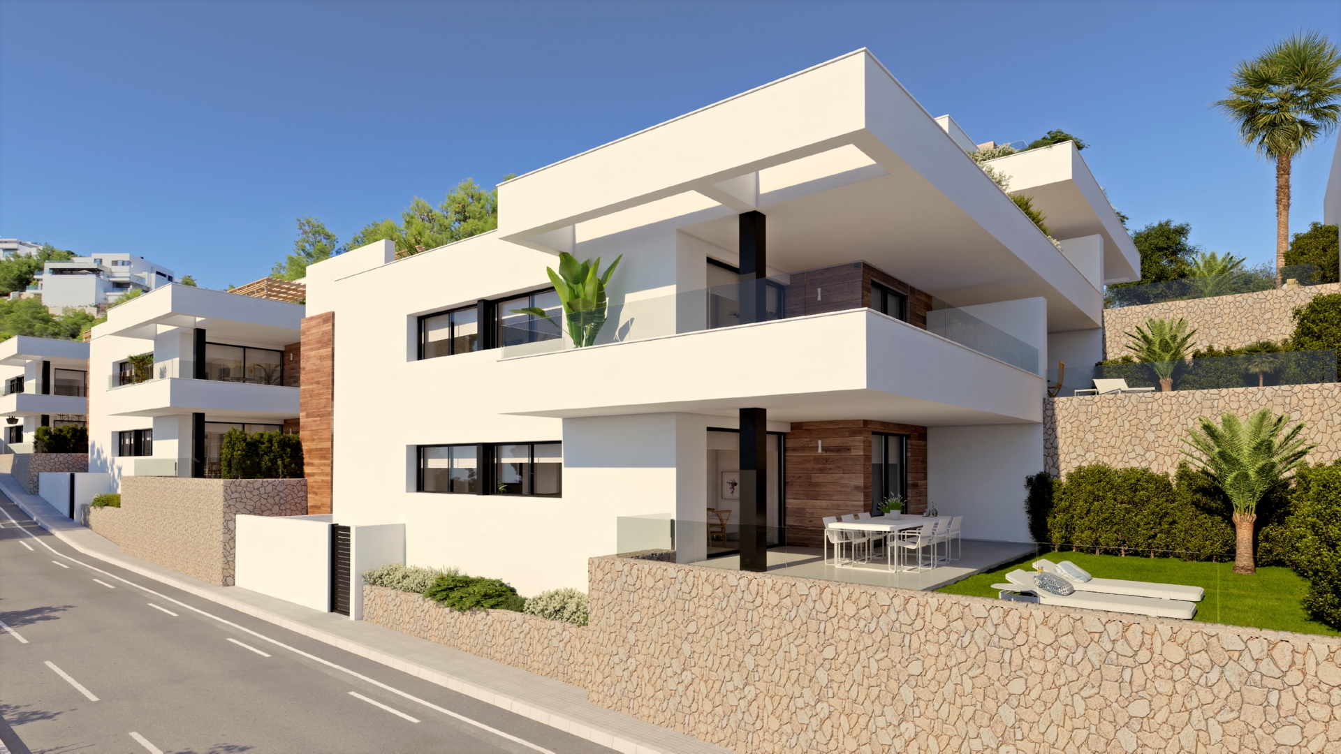 Luxury 3 bed apartments
under construction in
Benitachell